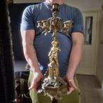 Kaarsenhouder (2) - Verguld brons - Bronzen kandelaars
