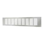Europlast aluminium plintrooster zilver 400 x 80mm - RA840S, Ophalen of Verzenden, Nieuw