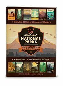 59 Illustrated National Parks - Hardcover: 100t. Group, Boeken, Studieboeken en Cursussen, Zo goed als nieuw, Verzenden