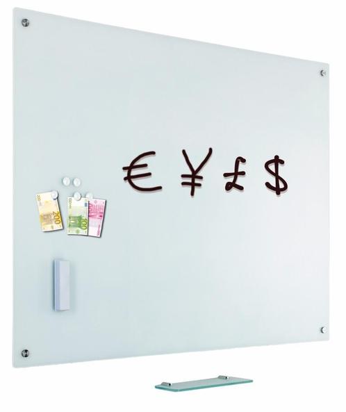Glassboard 60x90 cm - wit, Zakelijke goederen, Kantoor en Winkelinrichting | Kantoormeubilair en Inrichting, Ophalen of Verzenden