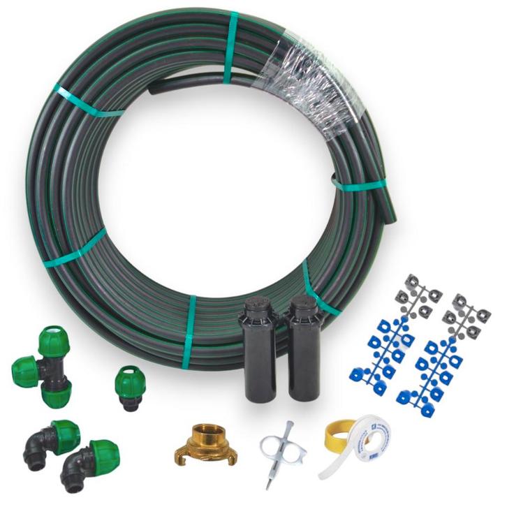 HUNTER sproeiset compleet, 2 sproeiers + 50 mtr 25mm, Tuin en Terras, Tuinsproeiers, Ophalen of Verzenden