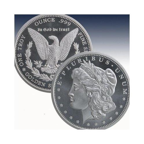 Verenigde Staten. Silver medal ND Morgan Dollar, 1 Oz (.999), Postzegels en Munten, Munten | Europa | Niet-Euromunten