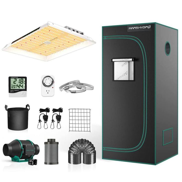 Mars Hydro TS 1000 80x80x160cm Indoor Tent Full Kit, Tuin en Terras, Kweekspullen, Overige typen, Nieuw