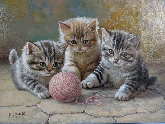 G. Morello (XX-XXI) - Gattini, Antiek en Kunst, Kunst | Schilderijen | Klassiek
