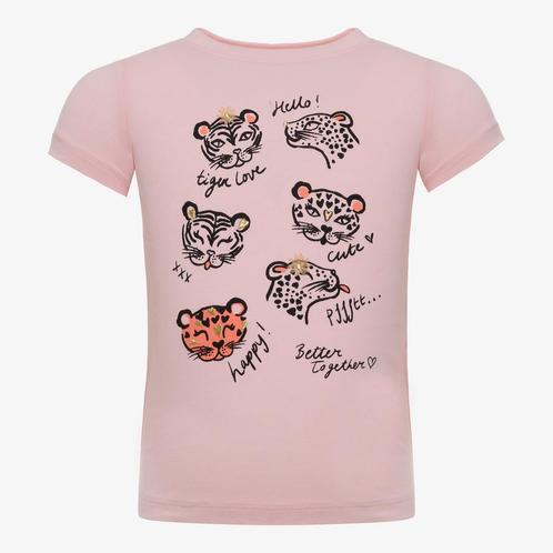 TwoDay meisjes T-shirt met tijgers lichtroze maat 92, Diversen, Overige Diversen, Nieuw, Verzenden