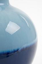 Mica Decorations Holm Vaas - H42 x Ø29 cm - Keramiek - Blauw, Verzenden, Nieuw