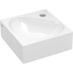Hoekfontein Clou Flush 5 27x27x10cm Keramiek Glans Wit (Met, Doe-het-zelf en Verbouw, Sanitair, Ophalen of Verzenden, Nieuw, Chroom