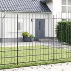 vidaXL Tuinhek met boog 8,5x2 m staal grijs, Verzenden, Nieuw, IJzer