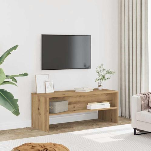 vidaXL Tv-meubel 100x40x40 cm bewerkt hout artisanaal, Huis en Inrichting, Kasten | Televisiemeubels, Nieuw, Overige houtsoorten