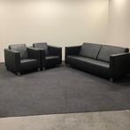 Bert Plantagie complete zithoek, 2,5 zitsbank + 2x fauteuil,, Ophalen of Verzenden, Gebruikt, Leer