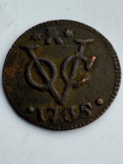 Nederlands-Indië, Zeeland. Duit 1735, Postzegels en Munten, Munten | Nederland