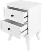 Nachtkastje - Ladekast slaapkamer - 49x34.5x30 cm - Wit - Mi, Huis en Inrichting, Slaapkamer | Nachtkastjes, Verzenden, Zo goed als nieuw