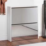 vidaXL Schoenenkast met spiegel 2-laags 63x17x67 cm, Verzenden, Nieuw