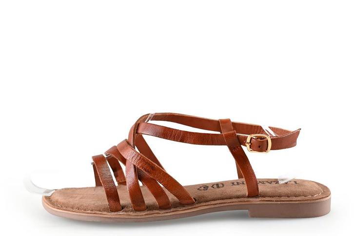 Lazamani Sandalen in maat  Cognac, Kleding | Dames, Schoenen, Overige kleuren, Zo goed als nieuw, Sandalen of Muiltjes, Verzenden