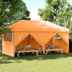 vidaXL Partytent inklapbaar pop-up met 4 zijwanden oranje, Tuin en Terras, Partytenten, Verzenden, Nieuw, Partytent