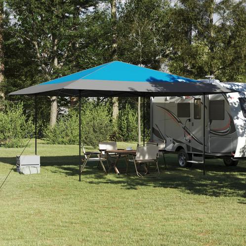 vidaXL Luifeltent Blauw 400 x 400 x 227 / 236 / 245 cm, Tuin en Terras, Partytenten, Nieuw, Verzenden