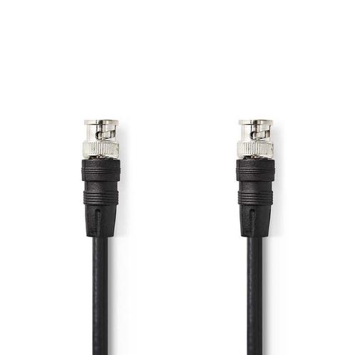 BNC-Videokabel BNC Male - BNC Male 2,0 m  Zwart, Audio, Tv en Foto, Videobewaking, Ophalen of Verzenden