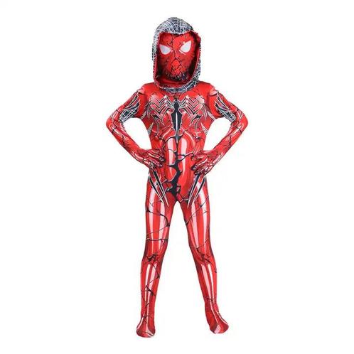 Halloween Spider-Man met hoodie - 104 (3-4 Jaar) - Verkleedk, Kinderen en Baby's, Carnavalskleding en Verkleedspullen, Nieuw, Ophalen of Verzenden