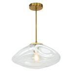 Design plafondlamp transparant, Evita, Ophalen of Verzenden, Nieuw, Glas, Design