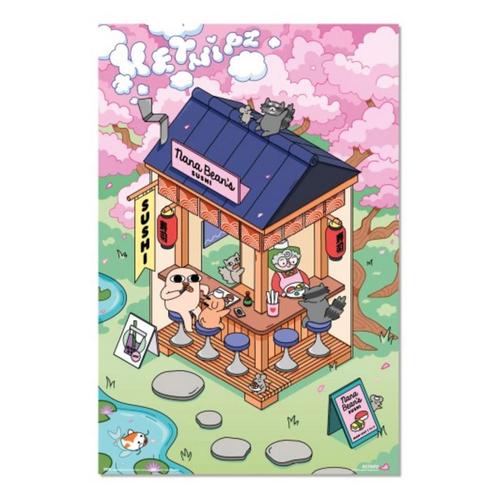 Poster Ketnipz Sushi 61x91,5cm, Verzamelen, Posters, Nieuw, A1 t/m A3, Verzenden
