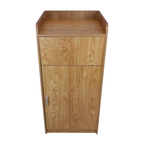 Afvalbak Prullenbak & Dienbladhouder Licht eiken hout - 100, Huis en Inrichting, Woonaccessoires | Prullenbakken, Verzenden