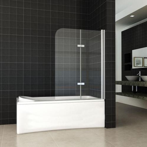 Badwand Wiesbaden inklapbaar 100x140cm 6mm NANO coating, Doe-het-zelf en Verbouw, Sanitair, Bad, Nieuw, Chroom, Ophalen of Verzenden