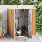Tuinschuur 161x89x161 cm gegalvaniseerd staal bruin, Verzenden, Nieuw