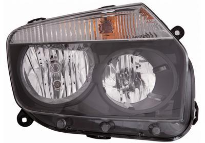 Dacia Duster 2010-2013 Zwart Koplamp Rechts (Koplampen), Auto-onderdelen, Verlichting, Nieuw, Verzenden