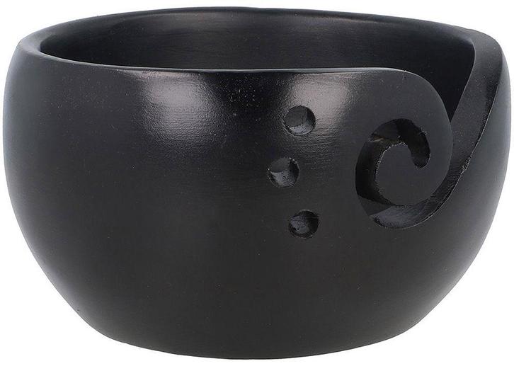 Scheepjes Yarn Bowl - Dennenhout Zwart - 13x9cm, Hobby en Vrije tijd, Breien en Haken, Ophalen of Verzenden