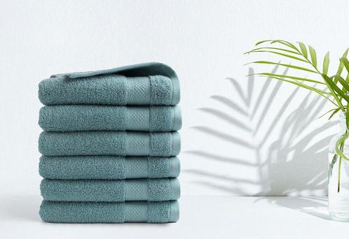 6 blauwe badhanddoeken van DROOG, Huis en Inrichting, Badkamer | Badtextiel en Accessoires, Nieuw