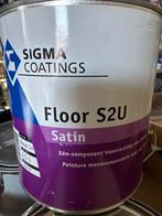 Sigma Floor S2U Satin - WIT - 2,5 liter, Wit, Nieuw, Ophalen of Verzenden, Verf