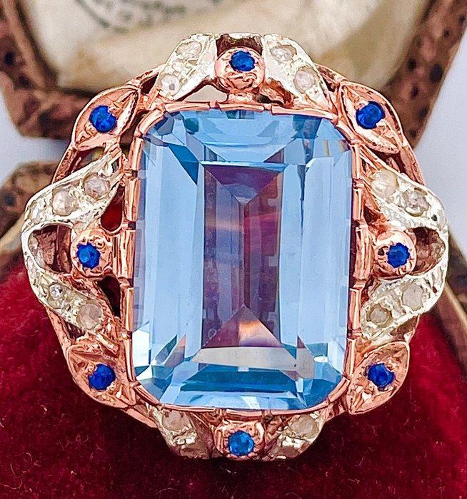 Zonder Minimumprijs - Ring - 9 kt. Roségoud, Zilver, Sieraden, Tassen en Uiterlijk, Ringen