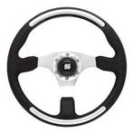 Ultraflex Stuurwiel Santorini Zwart met Aluminium Spaken 35, Watersport en Boten, Bootonderdelen, Ophalen of Verzenden, Nieuw