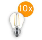 10 stuks Philips LED Kogellamp E27 2W 250lm 2700K Helder..., Ophalen of Verzenden, Nieuw