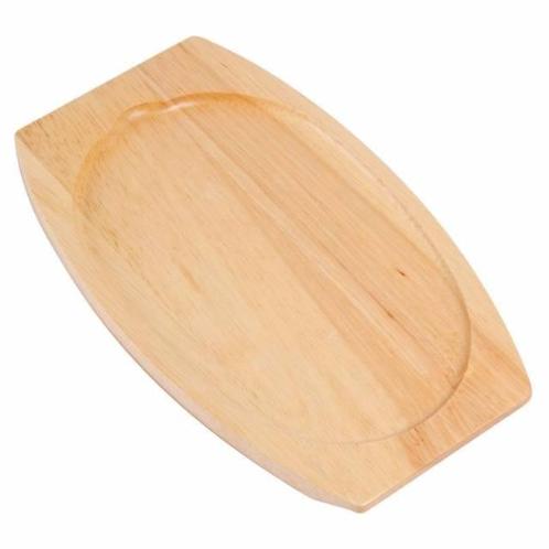 Houten onderzetter voor gietijzer schaal 28x19cm, Zakelijke goederen, Horeca | Keukenapparatuur, Nieuw in verpakking, Verzenden