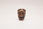 Set van 3 Japanse boxwood netsuke – Hannya-masker, Daikoku, Antiek en Kunst