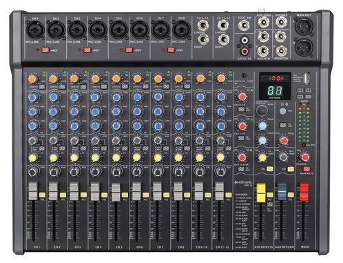 Citronic CMC-16 Mengpaneel 8 Kanalen 16 Ingangen DSP USB BT, Muziek en Instrumenten, Microfoons, Overige typen, Nieuw, Verzenden
