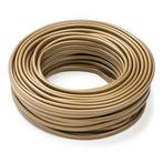 Huishoudsnoer | 2x 0.75 mm² | 20 meter (Plat, Goud), Verzenden, Nieuw