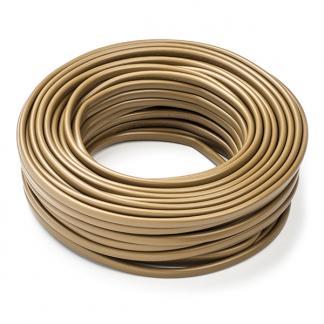 Huishoudsnoer | 2x 0.75 mm² | 20 meter (Plat, Goud), Doe-het-zelf en Verbouw, Elektra en Kabels, Nieuw, Verzenden