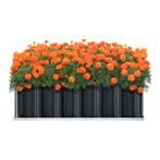 [en.casa] Moestuinbak Zevenaar 90x90x30 cm staal antracietgr, Huis en Inrichting, Slaapkamer | Bedden, Verzenden, Nieuw
