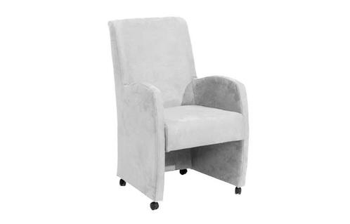 Eetkamerstoel Paulo - eetkamerstoelen - Wit, Huis en Inrichting, Stoelen, Wit, Nieuw, Stof