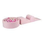 Foam blokken speelset met ballenbak| velvet | Roze, Ophalen of Verzenden, Nieuw
