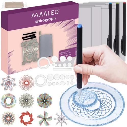 Maaleo Tekenset – Geometrische Spirograaf met 22 Sjablone., Hobby en Vrije tijd, Schilderen, Nieuw, Ophalen of Verzenden