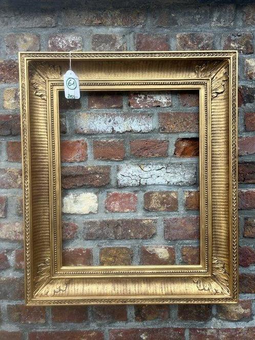 Lijst - 61. Antieke goudkleurige Schilderijlijst. Voor, Antiek en Kunst, Antiek | Overige Antiek