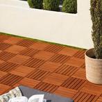 2dekans | Casaria Acacia houten tegelset van 11 stuks,, Ophalen of Verzenden, Zo goed als nieuw