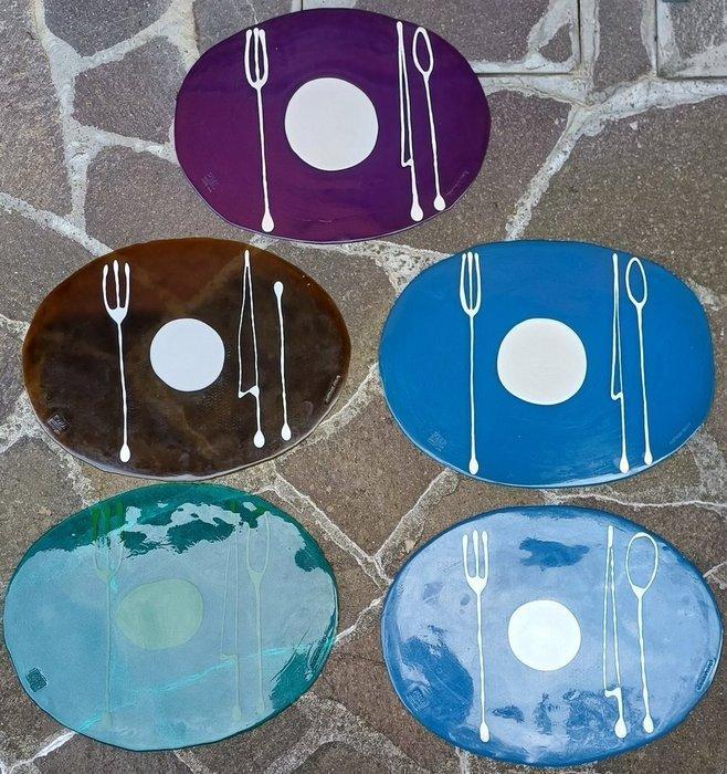 Gaetano Pesce - Tafelkleed (5) - 60 cm - 40 cm, Antiek en Kunst, Curiosa en Brocante