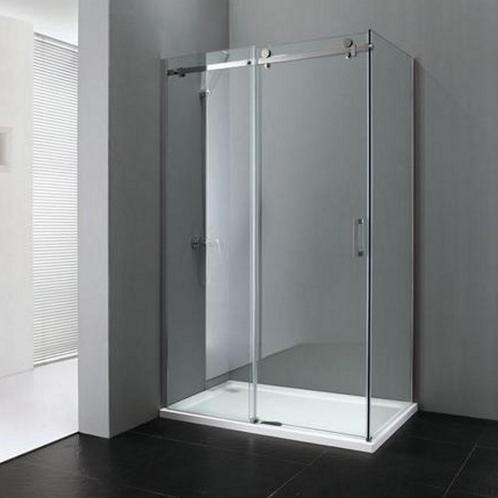 Douchecabine Sanilux Fleur met schuifdeur en vaste wand, Doe-het-zelf en Verbouw, Sanitair, Douche, Nieuw, Chroom, Ophalen of Verzenden
