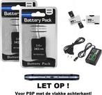 PSP 2000 / 3000 STARTSET   2x batterij + oplader + kaart, Nieuw