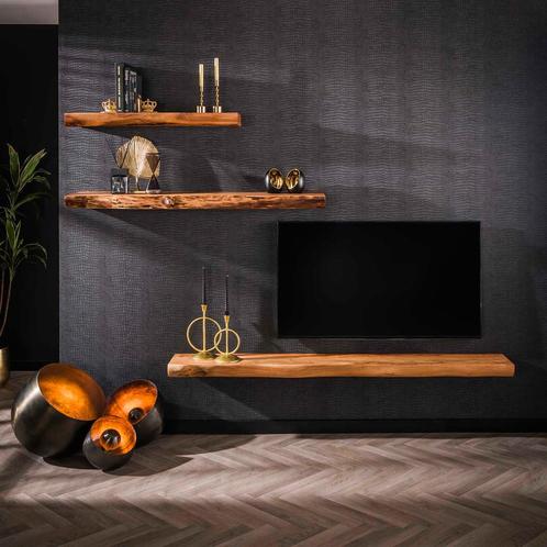 *WOONWINKEL* Boomstam Wandplank 150 Cm, Huis en Inrichting, Kasten | Overige, Nieuw, Verzenden