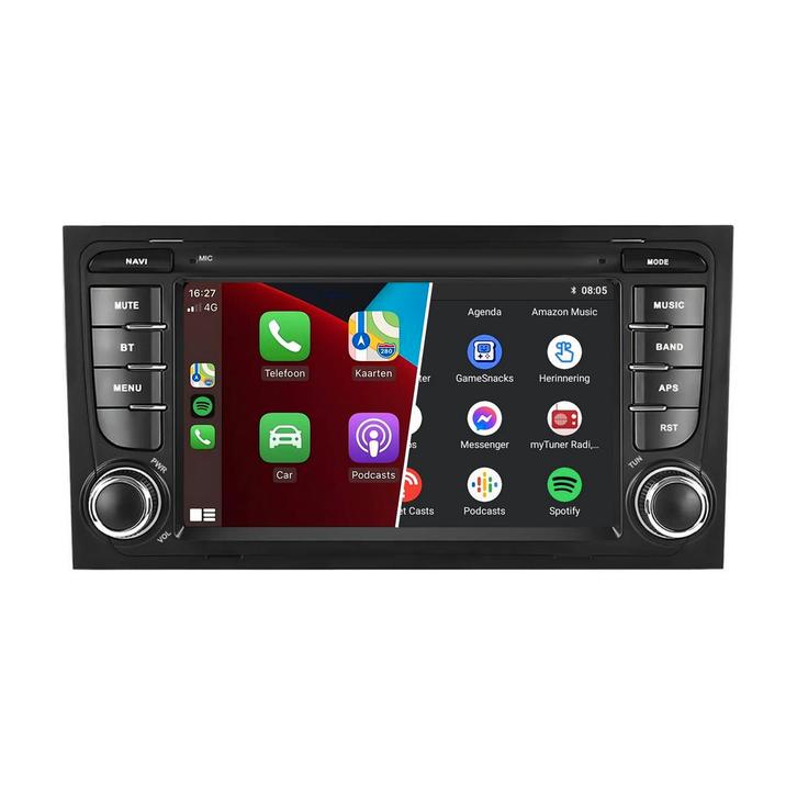 Audi A4 S4 RS4 2000 t/m 2009 Android 13 Autoradio CarPlay &, Auto diversen, Autoradio's, Ophalen of Verzenden